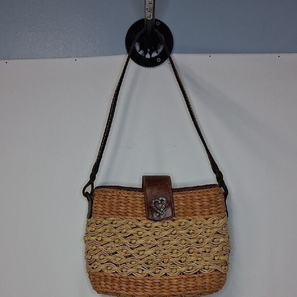 BRIGHTON STRAW SHOULDER BAG FTL-05-016 - Picture 1 of 9